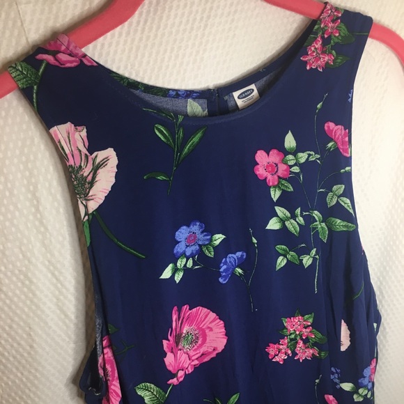 Old Navy Dresses & Skirts - Old Navy | Women’s Navy Blue Dress with Colorful Floral Print